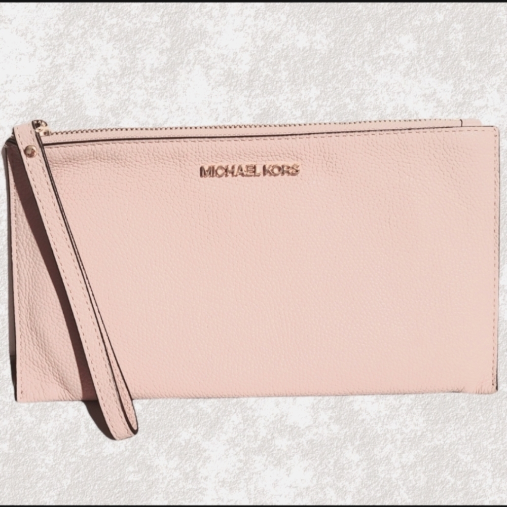 Michael Kors MK Blush Pink Wristlet Wallet